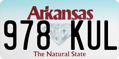 AR license plate 978KUL