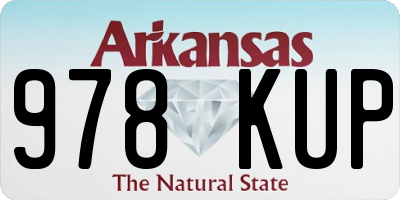 AR license plate 978KUP
