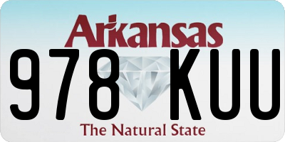 AR license plate 978KUU