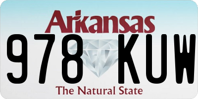 AR license plate 978KUW