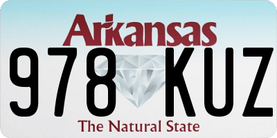 AR license plate 978KUZ