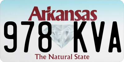 AR license plate 978KVA