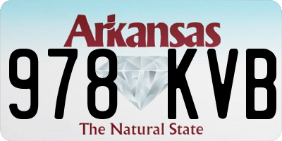 AR license plate 978KVB