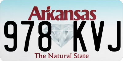 AR license plate 978KVJ