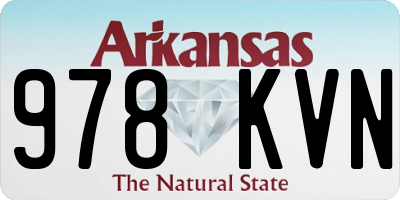 AR license plate 978KVN