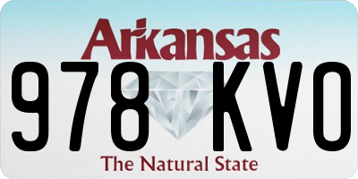 AR license plate 978KVO