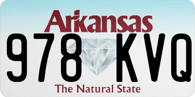 AR license plate 978KVQ