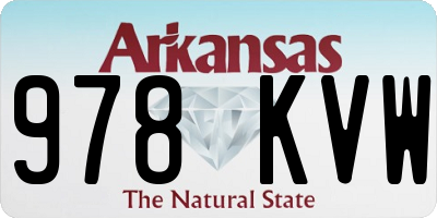 AR license plate 978KVW