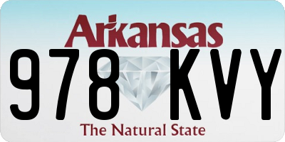 AR license plate 978KVY