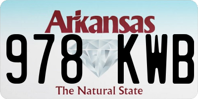 AR license plate 978KWB