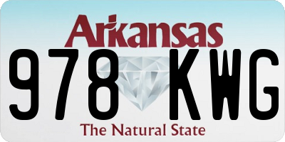 AR license plate 978KWG