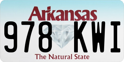 AR license plate 978KWI
