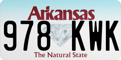 AR license plate 978KWK