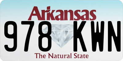 AR license plate 978KWN