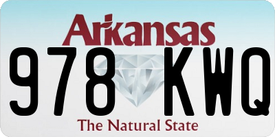 AR license plate 978KWQ