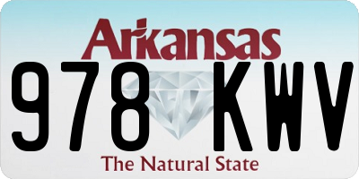 AR license plate 978KWV