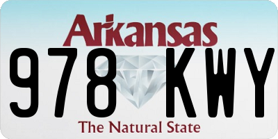 AR license plate 978KWY