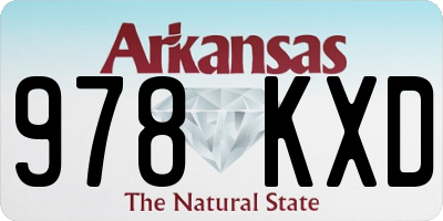 AR license plate 978KXD