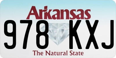 AR license plate 978KXJ
