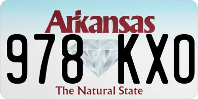 AR license plate 978KXO