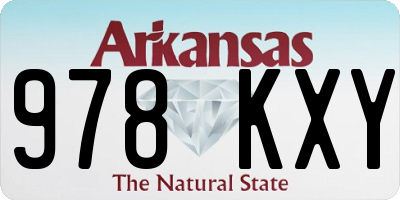 AR license plate 978KXY