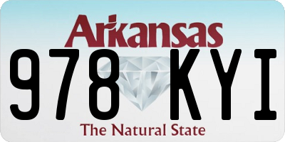 AR license plate 978KYI