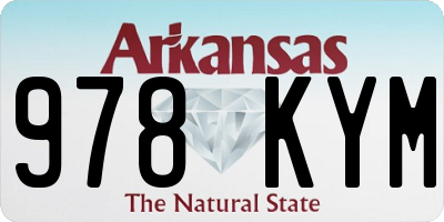 AR license plate 978KYM
