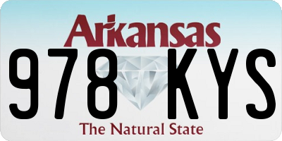 AR license plate 978KYS
