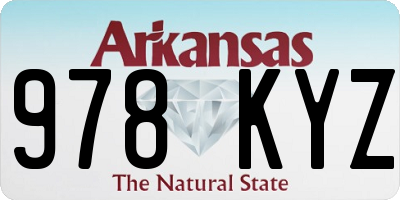 AR license plate 978KYZ