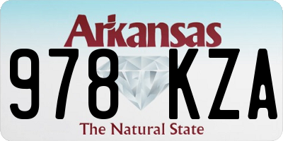 AR license plate 978KZA