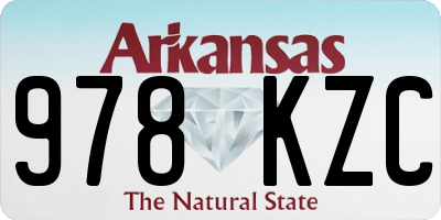 AR license plate 978KZC