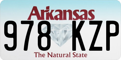 AR license plate 978KZP