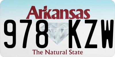 AR license plate 978KZW