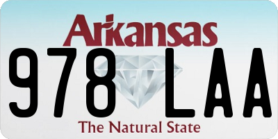 AR license plate 978LAA