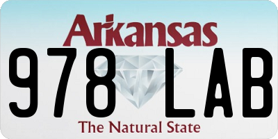 AR license plate 978LAB