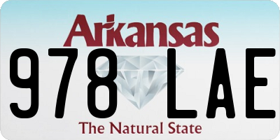AR license plate 978LAE