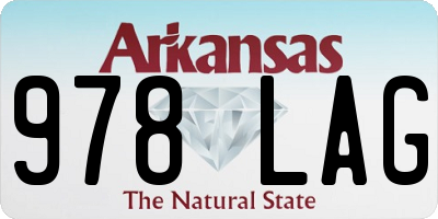 AR license plate 978LAG