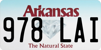AR license plate 978LAI