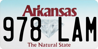 AR license plate 978LAM