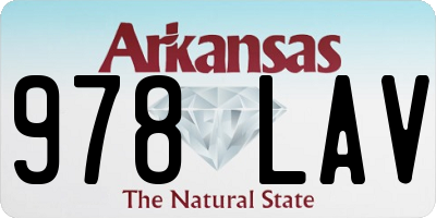 AR license plate 978LAV