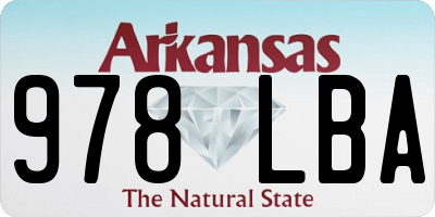 AR license plate 978LBA