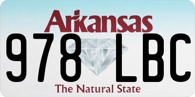 AR license plate 978LBC