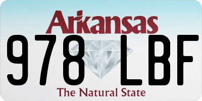 AR license plate 978LBF