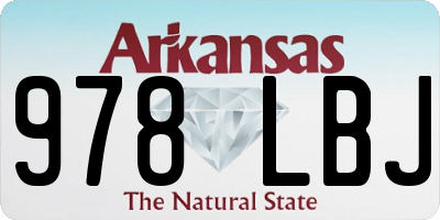 AR license plate 978LBJ
