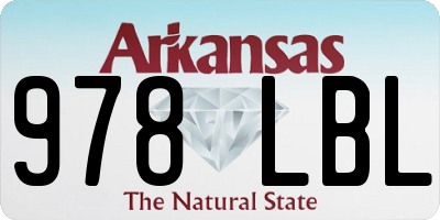 AR license plate 978LBL