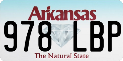 AR license plate 978LBP