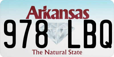 AR license plate 978LBQ