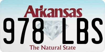 AR license plate 978LBS