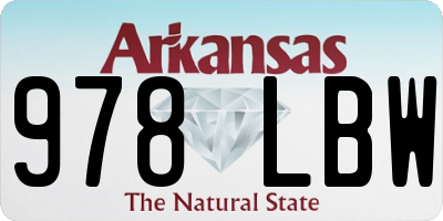 AR license plate 978LBW