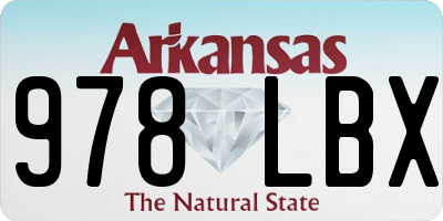 AR license plate 978LBX